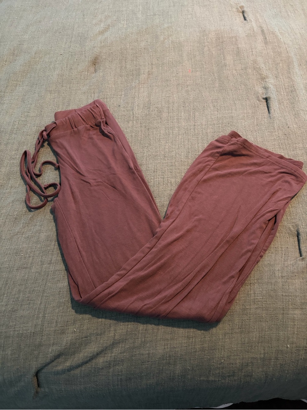 Women's Relaxed Drawstring Lounge Pants in Brown